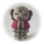 羊毛フェルトのお地蔵さん