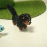犬　ミニチュアダックスフンド　イヤホンジヤック、ストラップ、ドールハウス