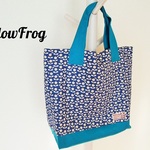 つれていこうbag  Smiley Flowers ネイビー