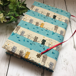【単行本  ブックカバー】釣りネコ×花チャーム