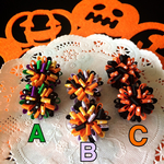 新色☆miniボンボンリボンのヘアゴム for baby  Halloween