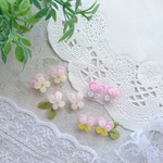 【樹脂粘土＊小花パーツ＊《パンジー。:＊゜すみれ》】ピンク系