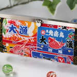 大漁旗口金長財布　春財布