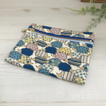 ハリネズミ柄  ポケットティッシュカバー付きポーチ