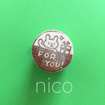  nico＊消しゴムはんこ＊丸いFOR YOU
