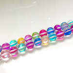 15粒◆ルナフラッシュ(カラーMIX)◆8㎜ラウンド