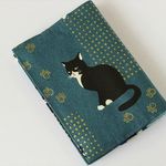 カードケースカバー　はちわれ　タキシード猫
