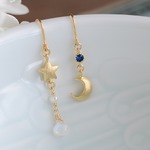 14kgf★お月さまとお星さまのピアス