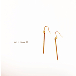 ワンコイン☺︎華奢なゴールドバーピアス/イヤリング