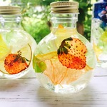 yuko3jsb01様オーダー品  フルーツハーバリウム  苺＆ピンクグレープフルーツ＆レモン  