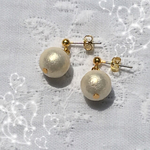 コットンパールピアス