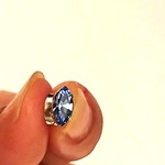 涼しげなSWAROVSKIのピアス🎵(ライトサファイア)      