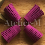 A211leatherタッセル  Claret color  (4個)