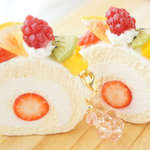 フルーツロールケーキ バッグチャーム