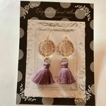 パープルタッセル✱大人可愛いピアス