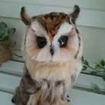 ★送料込み★羊毛フェルト製ウサギフクロウ