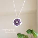 Nemophila necklace B (ペニーブラック)
