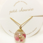 SALE♡かすみ草のハーバリウムネックレス