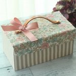 リバティ　マネートランク(ミニ金庫）エミリーアイレットレース