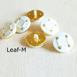 ＊再販＊【Vintage】ホワイト ビンテージボタン(3個)