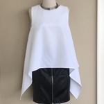 大人可愛いドレープブラウス、タンク、ノースリーブ / Sleeveless Draped Top 