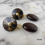storm -brown-14kgf 2wayピアス・イヤリング