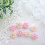 【樹脂粘土＊小花パーツ＊《秋桜》ピンク】