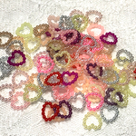 デコ・ハンドメイド★つぶつぶパール（ハート） 100個