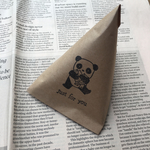 【10枚セット】パンダ好きに捧げる！パンダの三角ラッピング