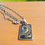 メンズでも！アンティーク風　MOON　ネックレス
