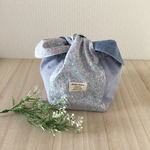 結ぶ巾着袋☆お弁当袋☆小物入れ☆お花
