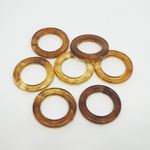 アクリルビーズ　サークルタイプ・ブラウン　 w36