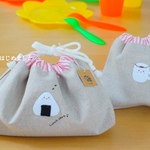 ランチタイムセット(おむすび）　ピンク　入園グッズ