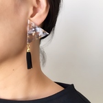 big　triangle　＜brown＞ピアス／イヤリング