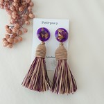 おおぶり  ボリュームタッセルピアス