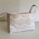 ☆☆harumaki09さま専用ページ☆☆ぬの☆はこ   scallop＆stripe グレージュ