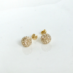 パヴェボールイヤリング、ピアス