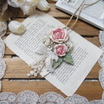 SALEビロード薔薇の３Wayネックレス