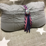 ズパゲッティ 抱っこ紐 収納ベルト☆ デニム×タイダイバーガンディ