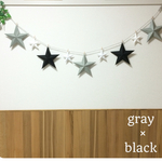gray×black★バーンスターガーランド