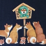 コテツ小僧参上　柴犬手描きTシャツ