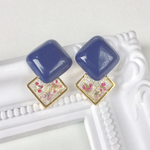 甘辛mixスクエアピアス
