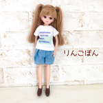 Tシャツとかぼちゃパンツのセット（リカちゃん、ブライスサイズ）