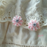 couronne  リボン刺繍ピアス☆