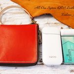 送料無料 iQOS オールワン システム フィット レザーケース ハンドルストラップ付き lsc34 レッド