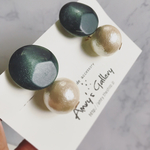 vintage green × big pearl