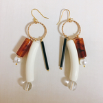 べっ甲のヴィンテージピアス