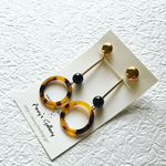 gold petit × circle べっ甲