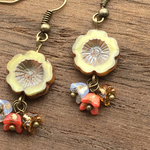 チェコガラスビーズピアス