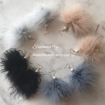 大人気💓マラボーファー×コットンパール大人可愛いピアス/イヤリング